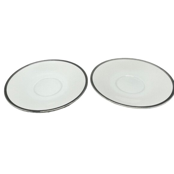 set of 2 cordon bleu registered fine China solitaire 610 saucer plate READ - Picture 1 of 4